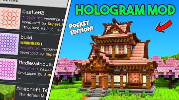 MCPE 1.21+ BEST HOLOGRAM MOD | 100+ FREE BUILDS | ULTIMATE BUILDING MOD