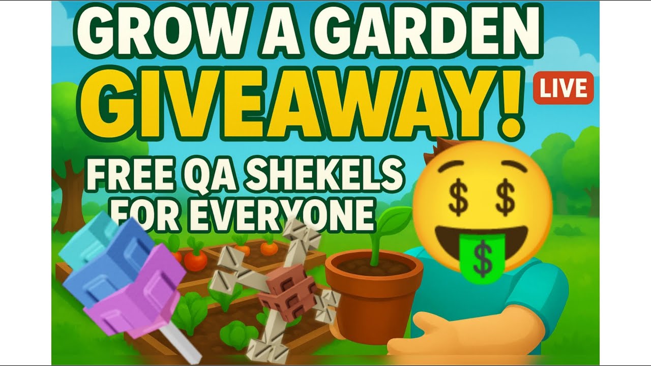 🔴 GROW A GARDEN GIVEAWAY LIVE SHECKLES | giveaway gag #roblox # ...