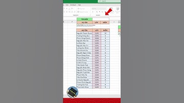 Phần 27. Cách tạo ô tìm kiếm trong excel #shorts