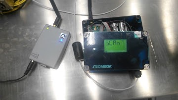 Omega data logger connected