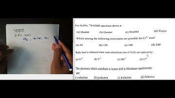 PG  TRB   CHEMISTRY   SPECTROSCOPIC PROBLEMS   2013