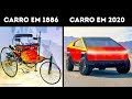 A Evolução dos Carros ao Longo de 100 Anos