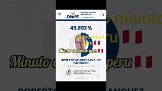 ÚLTIMO MINUTO CONTEO ONPE ELECCIONES PRESIDENCIALES PERÚ MINUTO A MINUTO 🇵🇪