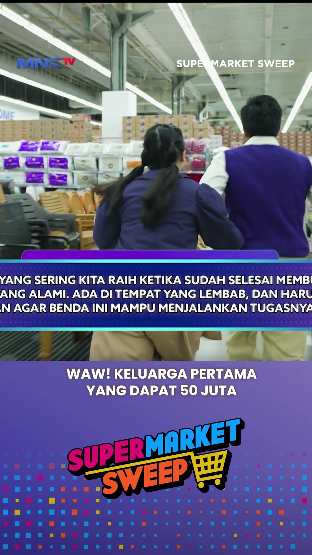 WAW! Bawa Pulang 50 Juta Lebih #supermarketsweep #gameshow #mnctv #shorts