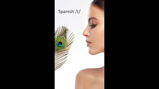 How to pronounce Spanish /t/ #shorts