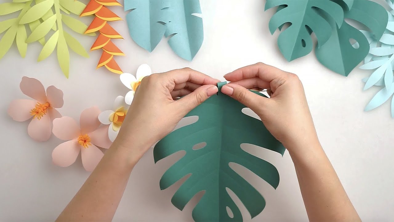 Tropical Paper Flower Templates - OGCrafts