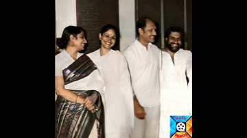 Legendary singers Sri. K J Yesudas, Smt. S Janaki with team mates at the recording studio.