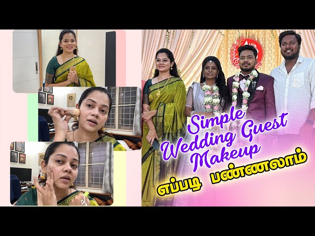 10mins-ல wedding guest makeup😍|car accident☹️GRWM| Anithasampath Vlogs class=