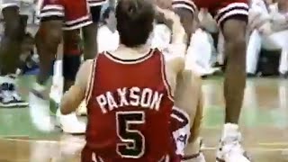 John Paxson Career High 28pts 5/5 3PT vs Celtics (1991)