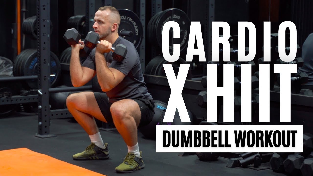 15 Min FULL BODY Cardio HIIT Dumbbell Workout [Strength & Conditioning ...