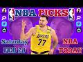 My 3 Best NBA Picks Today | Saturday February 28 | Player Props, Bets, and Predictions