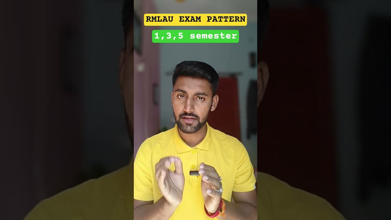 RMLAU EXAM PATTERN || Rmlau paper pattern 2025 | 1,3,5th Semester exam pattern