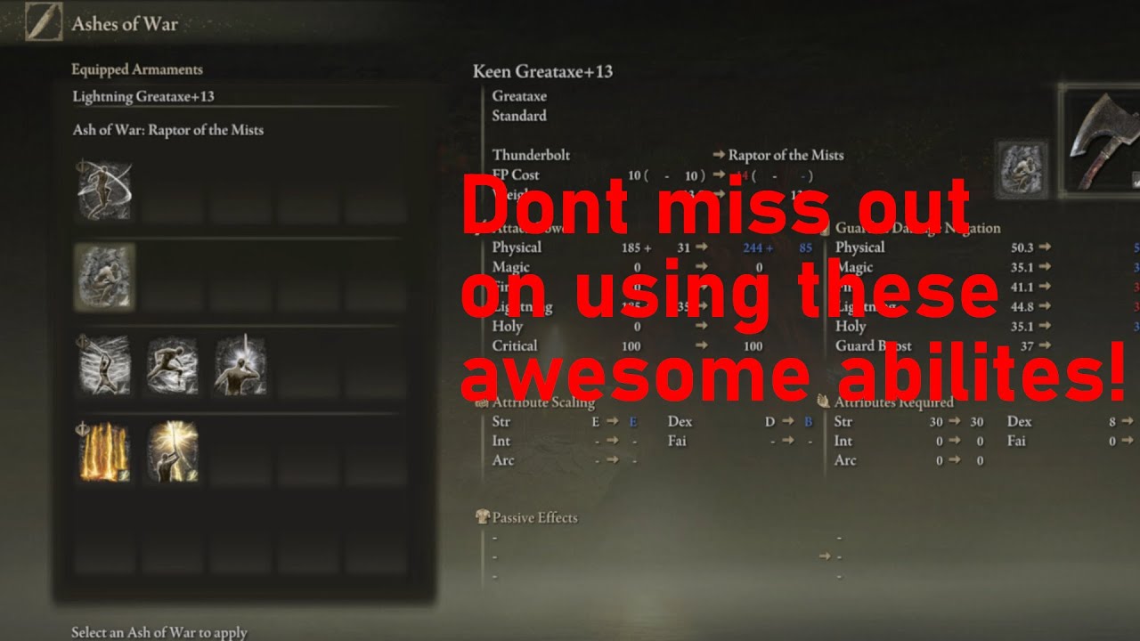 Elden Ring How to use Ashes of War at Sites of Grace (Whetstone