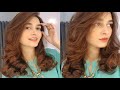 Blow dry Look With Straightener || Perfect Bouncy Hair With Straightner At Home