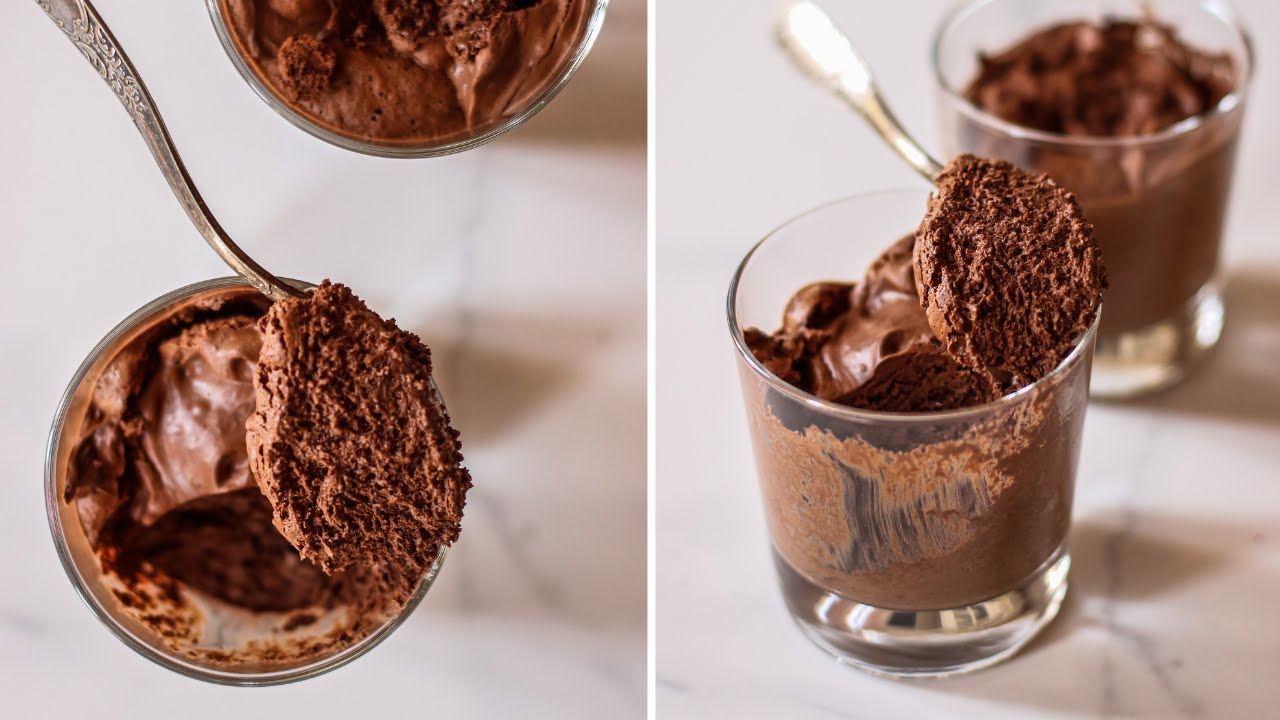 MOUSSE DE CHOCOLATE CON DOS INGREDIENTES | Sin azúcar y vegana | Delicious Martha