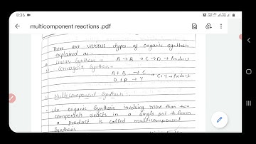 Mannich Reaction ll Organic Synthesis  ll Part -1ll Multicomponent synthesis ll