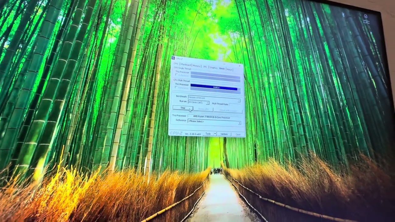 CPU-Z Benchmark | Ryzen 9800X3D + RTX 5080 | Thermalright Hypervision 360 AIO Review