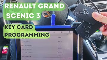 2009-2016 Renault Grand Scenic 3 key programming by Autel IM608. Renault card programming by Autel.