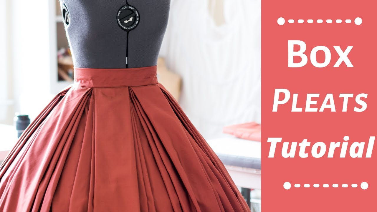 HOW TO: DRAFT BOX PLEATED CIRCLE SKIRT PATTERN | KIM DAVE - YouTube