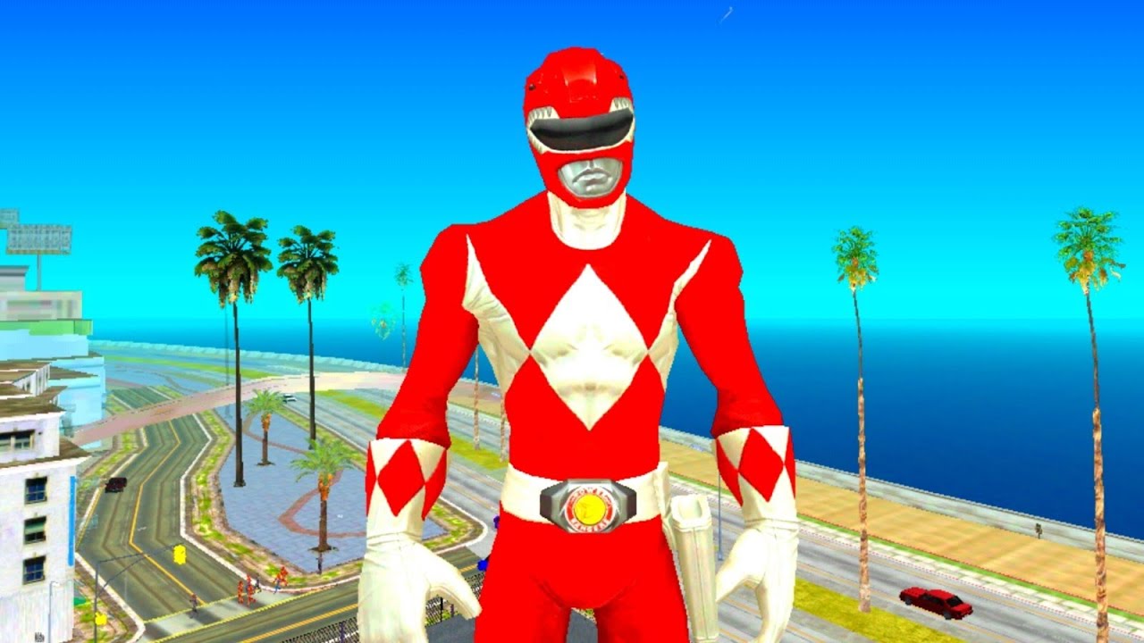 Red Ranger Mod Skin | Mighty Morphin Power Rangers | GTA San Andreas ...