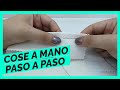 👚Cómo COSER A MANO: te enseño las puntadas básicas (Curso de confección #2)