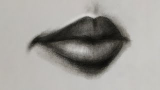 تعلم الرسم : كيف ارسم الفم بالرصاص خطوة بخطوة للمبتدئين / How to Draw Lips