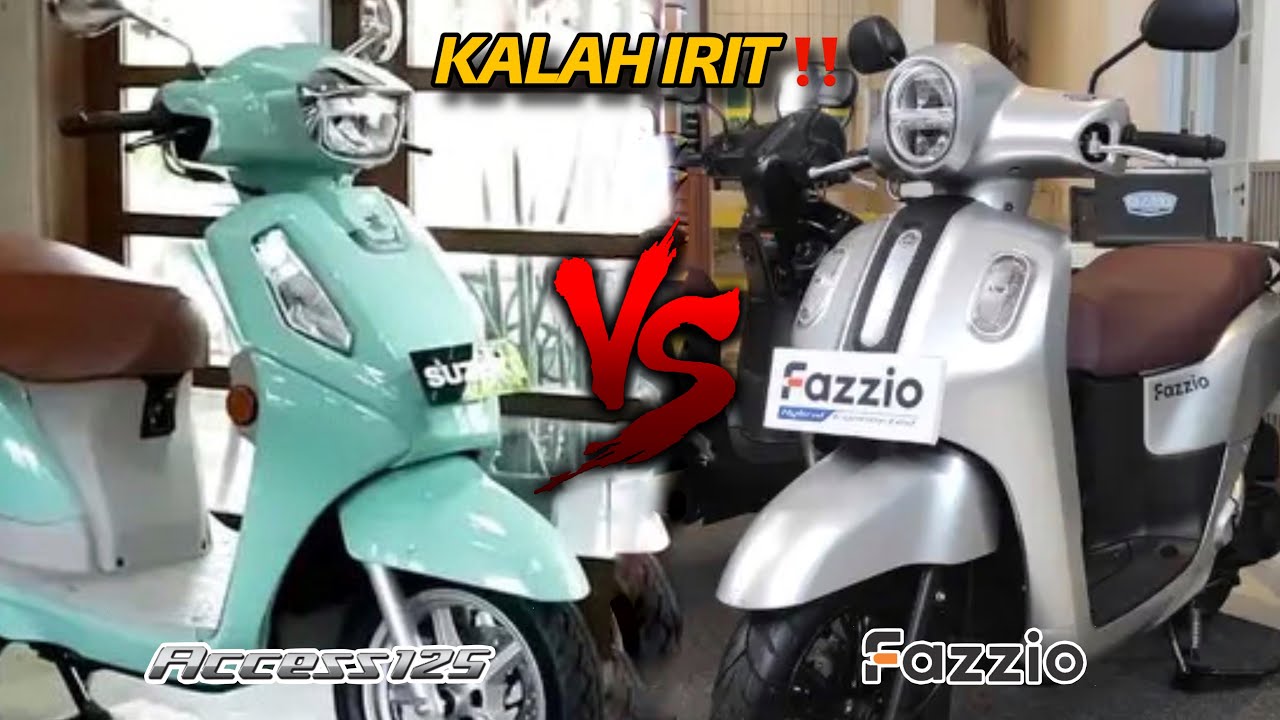 KALAH IRIT ‼️ NEW SUZUKI ACCESS 125 VS YAMAHA FAZZIO