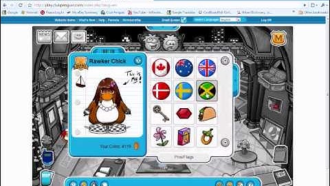 July 2009 Ruby + The Ruby Play - Stage Costume Trunk Catalog + Pin - Hidden Items! CLUB PENGUIN