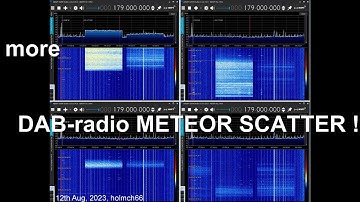 DAB-DX 2023: More DAB-radio Meteor Scatter (DAB-MS) during Perseid meteor shower 2023 !