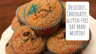 Delicious, Chocolatey, Gluten-Free Oat Bran Muffins