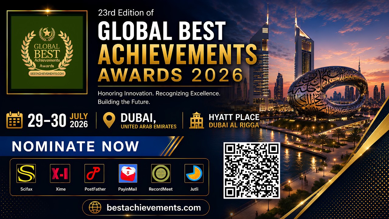 23rd Edition of Global Best Achievements Awards | 29–30 July 2026 | Dubai #worldresearchawards