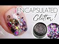 How To Encapsulate Chunky Glitter on Short Nails! | Hard Gel Watch Me Work