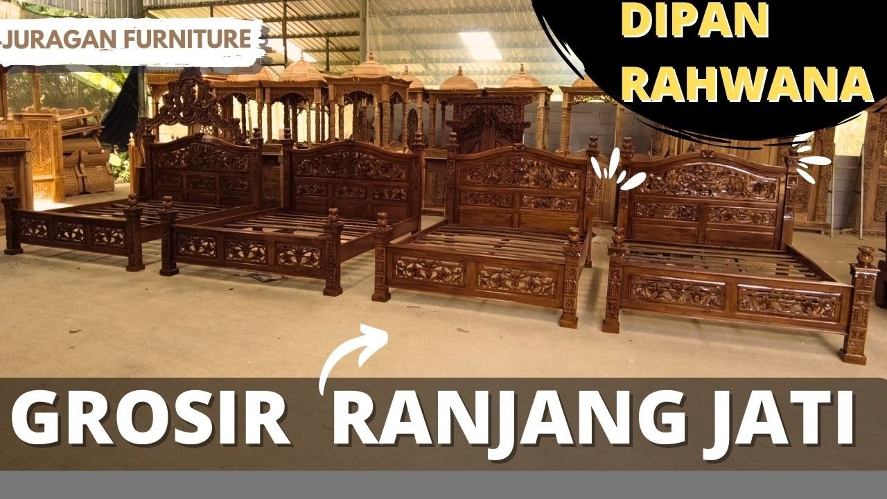 Ranjang Rahwana,  Dipan ukiran khas Jepara | katil jati