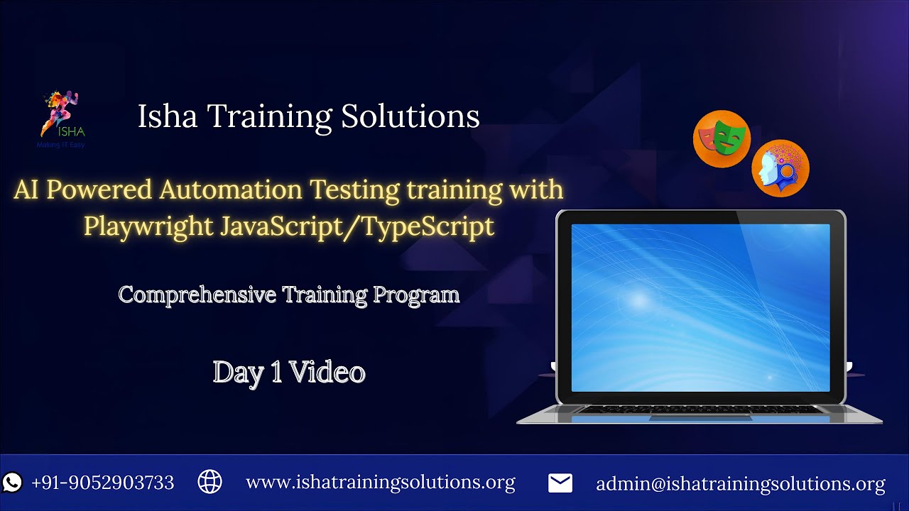Playwright & JavaScript Day 1 Video On 9th January 2026. contact or ...