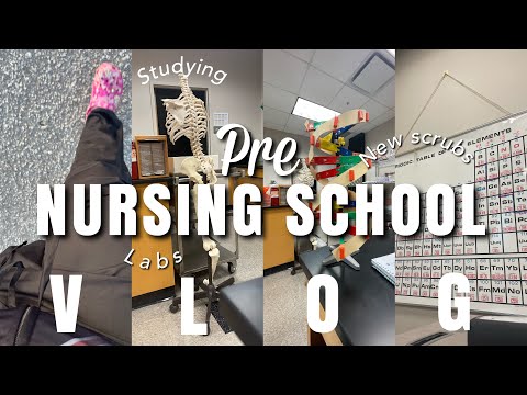 (PRE) NURSING SCHOOL VLOG —LOTS OF STUDYING, NEW SCRUBS + LABS (MIDLANDS TECHNICAL COLLEGE)