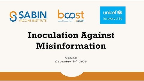 Inoculation against disinformation