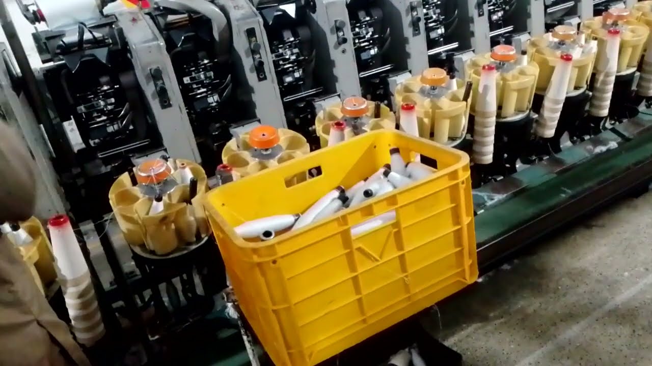 Spinning Mill Machines Video || Worker speed video 