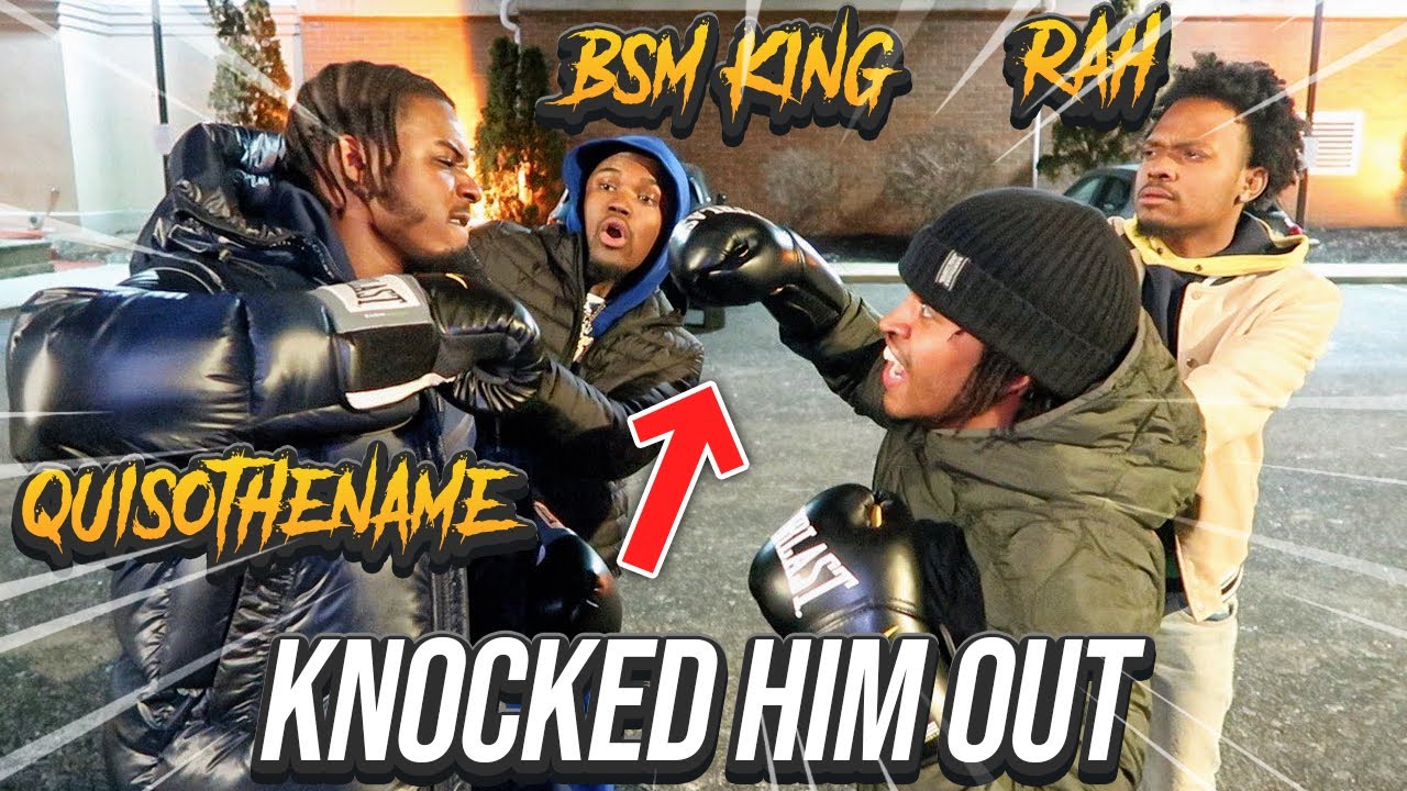 BOXING DRILL RAPPERS IN THE HOOD * KNOCKED HIM OUT ALBANY, NY* ft