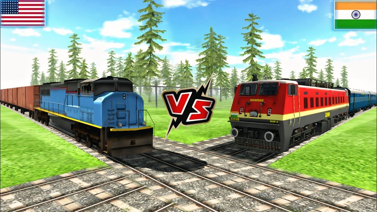 Indian Train Vs American Train | Compitition 😱 | PowerX 