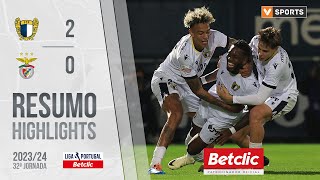 Resumo Famalicão 2-0 Benfica Liga 2324 