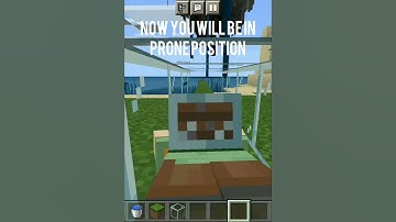 How to be in crawl position continuously in Minecraft #Minecraft