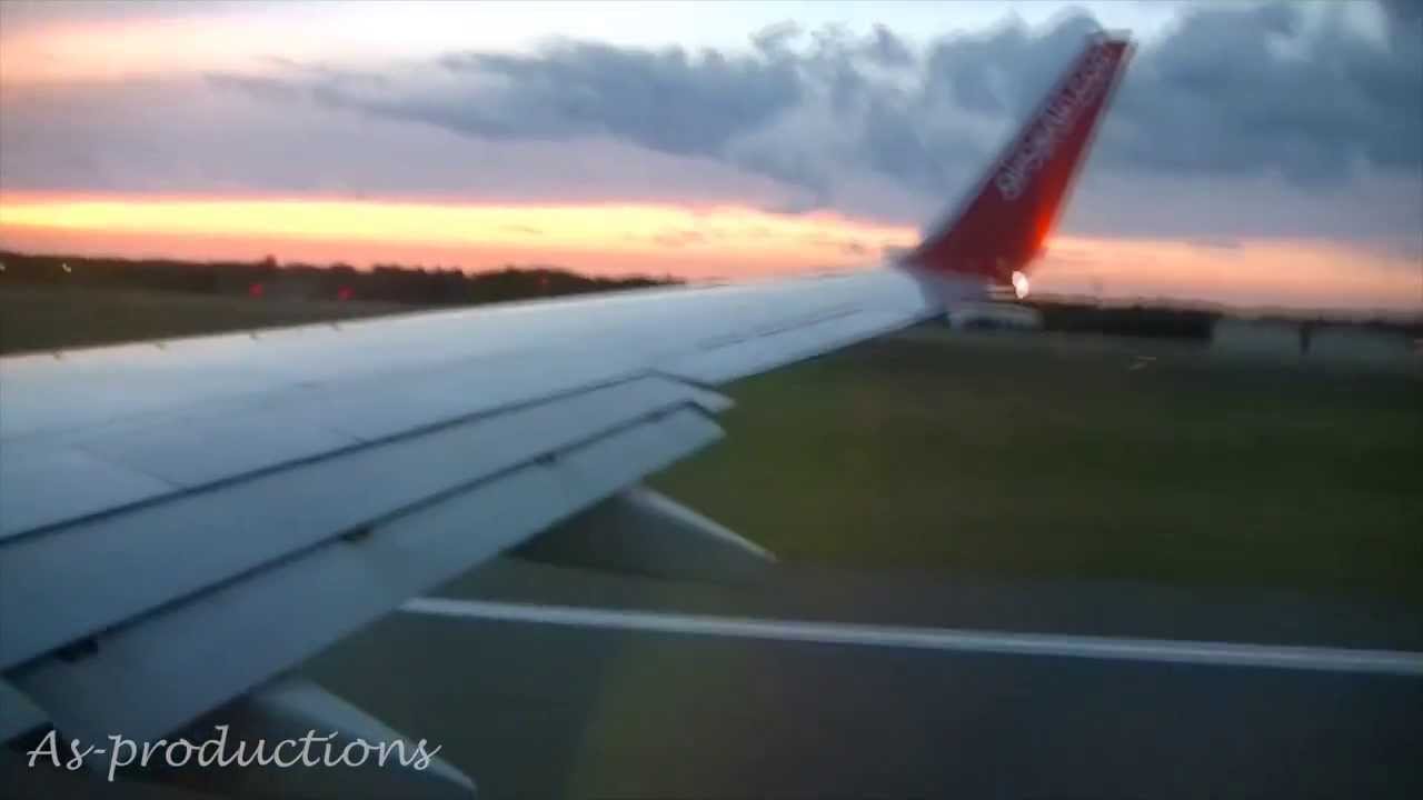 Airberlin 737-700 takeoff from Berlin/Tegel Airport (TXL-CPH)