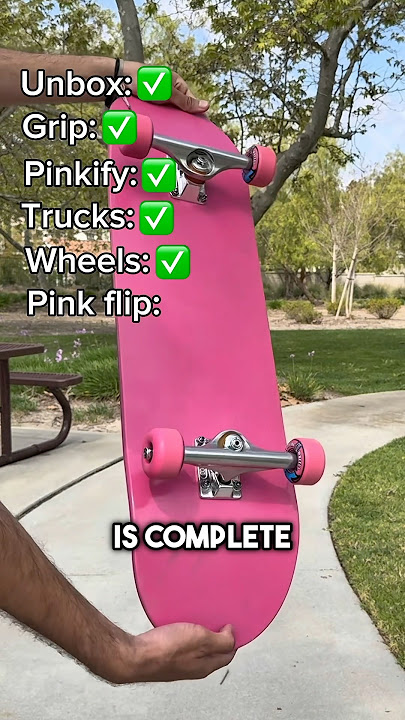 The world’s pinkest skateboard?! #skateboarding #skate #ASMR #shorts