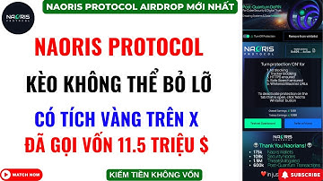 Naoris Protocol -  Kèo Chạy Node Không Thể Bỏ Lỡ - Đã Gọi Vốn 11.5 M$