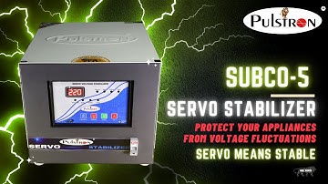 Pulstron Servo-5 | 5 KVA Servo Stabiliser | Fully Automatic | High Voltage Accuracy | Precise Output