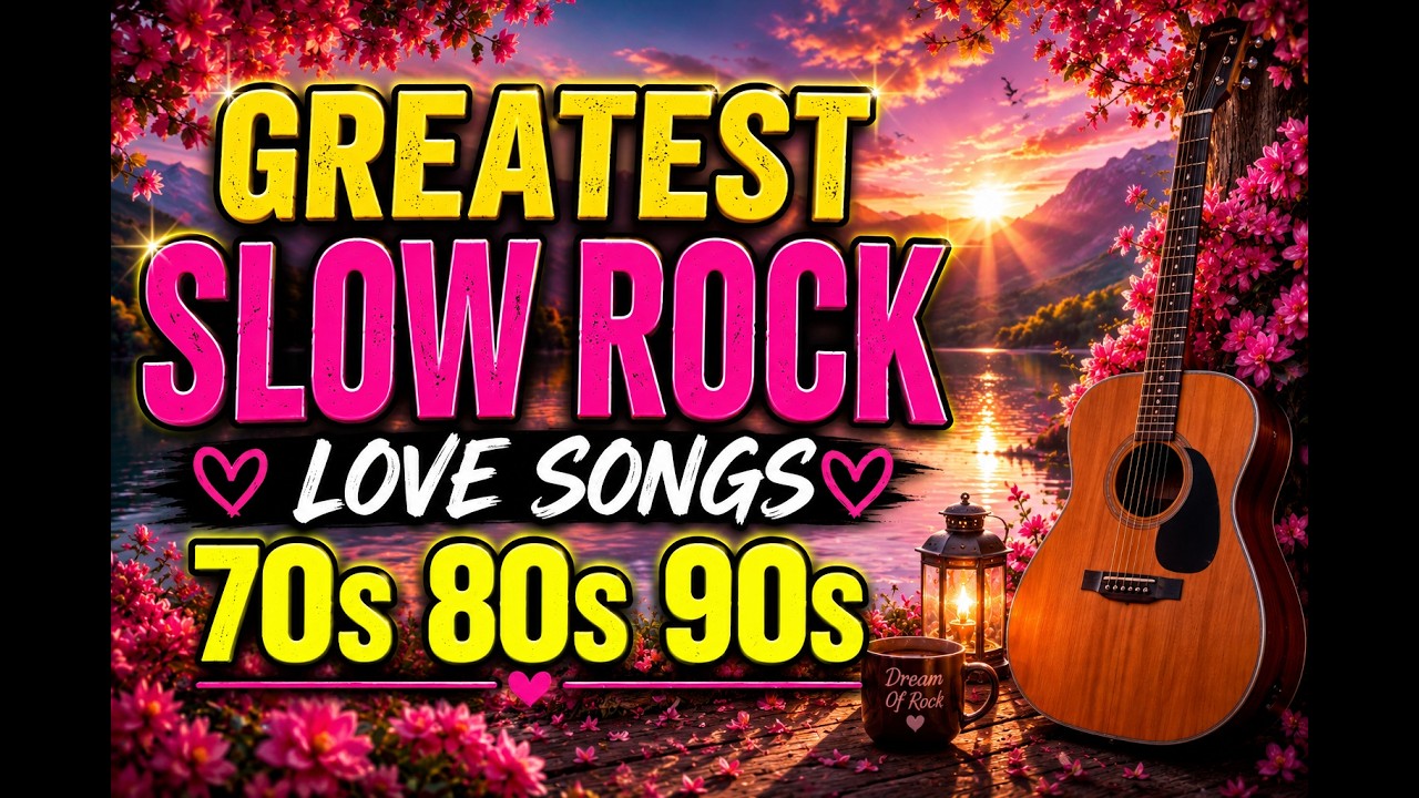 🏆 NONSTOP Greatest Slow Rock Love Songs 70s 80s 90s 🎸 Romantic Rock ...