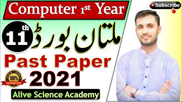11Th Class Computer Guess Paper 2022 and Important Short Long Questions | Alive Science Academy