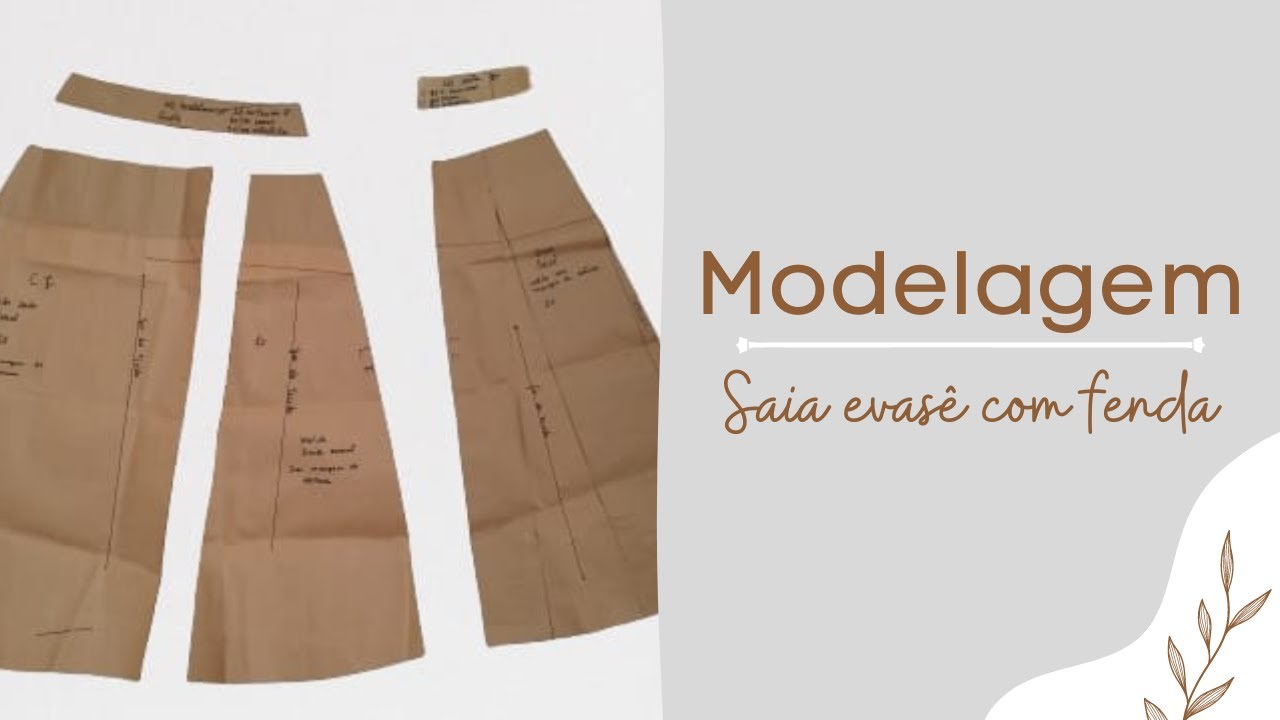 MODELAGEM  | saia evasê com fenda