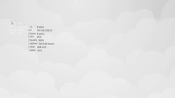 Minimal System Info Rainmeter Skin