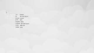 Minimal System Info Rainmeter Skin